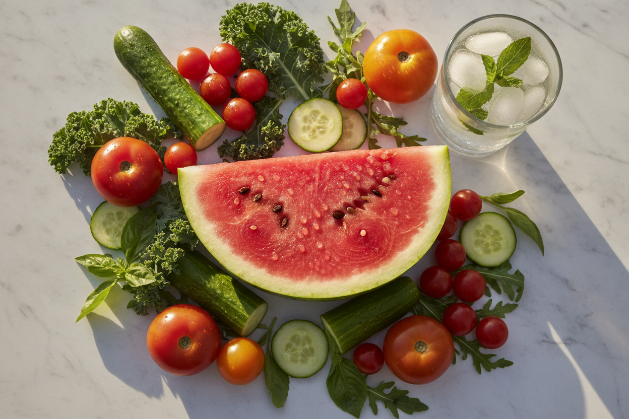 Aliments déshydratants et canicule : les pièges à éviter