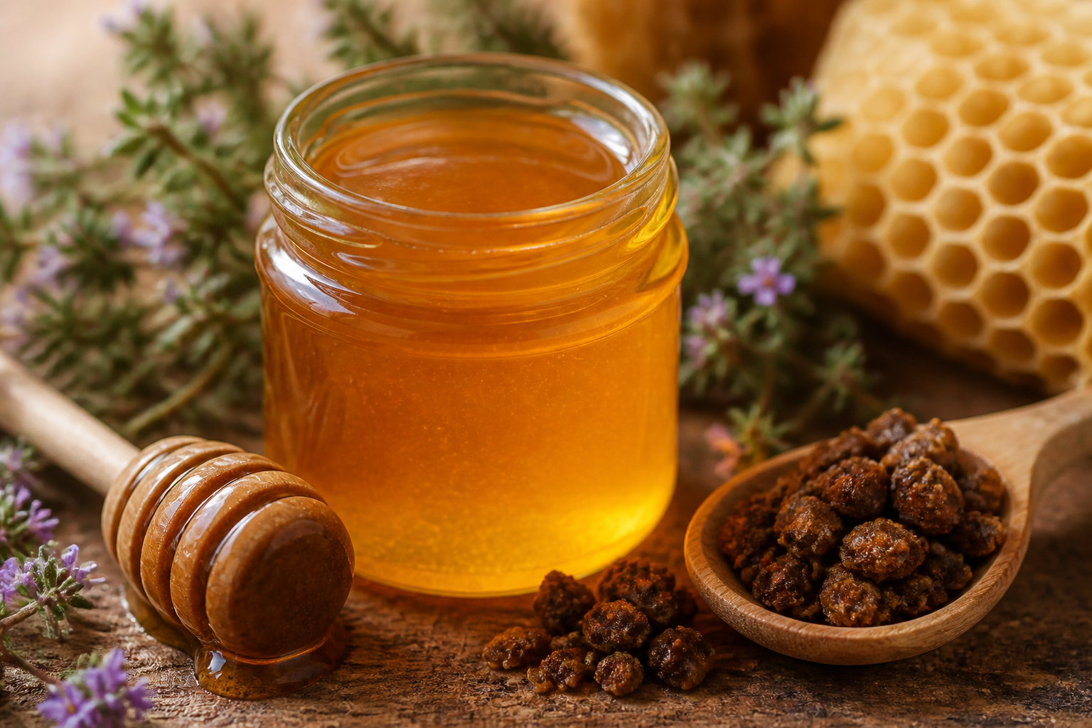 Le miel et la propolis pour une désinfection naturelle