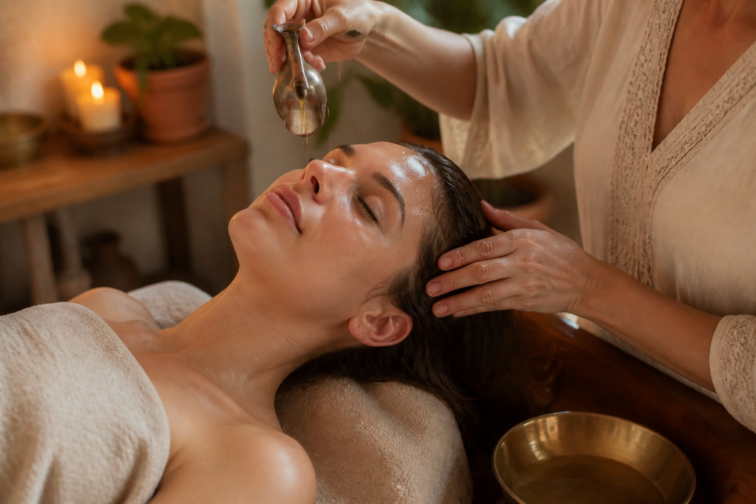 Le massage Shiro Abhyanga et ses racines indiennes